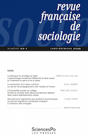 Revue française de sociologie 63-1